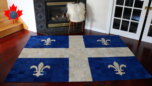 99441 Cowhide rug Patchwork Collection Quebecuir Premium