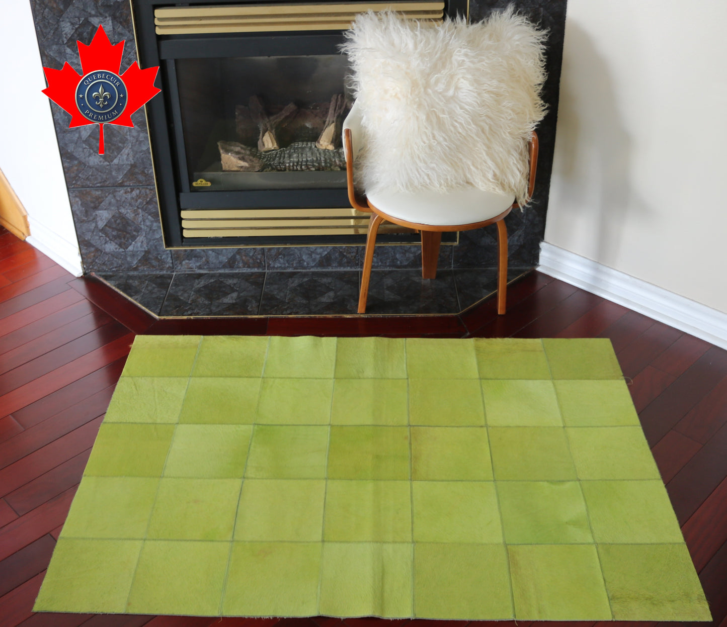 99442 Cowhide rug Patchwork Collection Quebecuir Premium