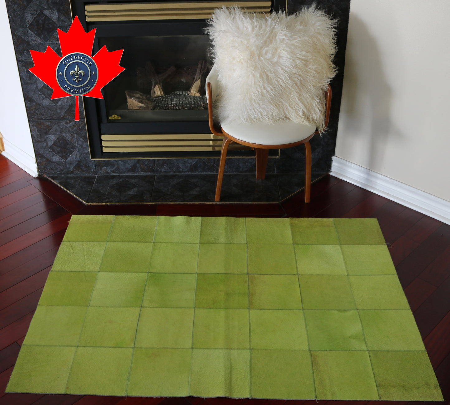 99442 Cowhide rug Patchwork Collection Quebecuir Premium