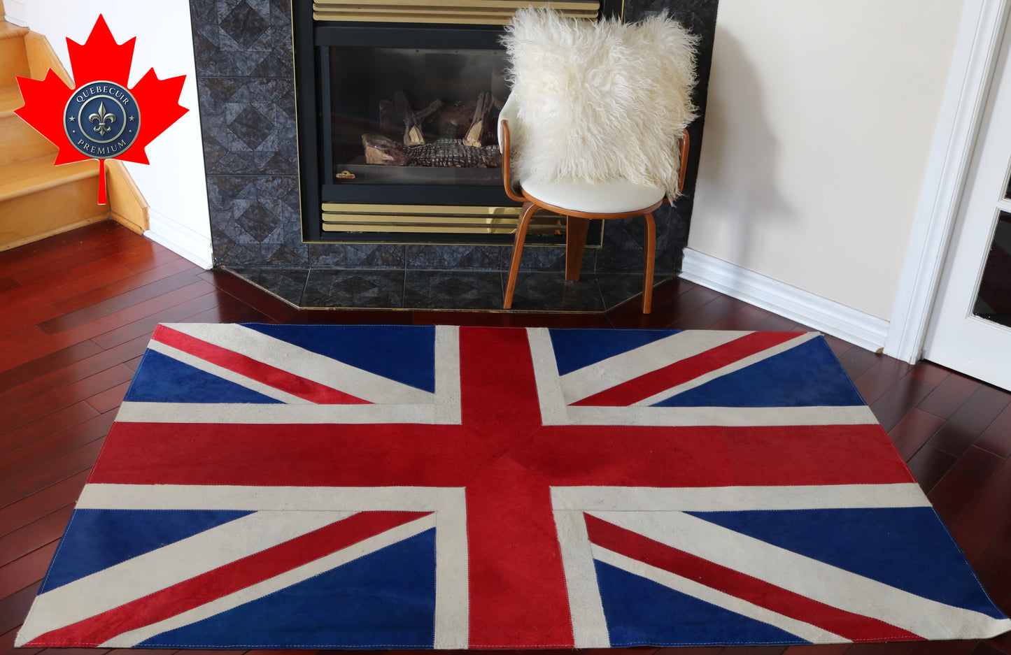 99447 Cowhide rug Patchwork Collection Quebecuir Premium