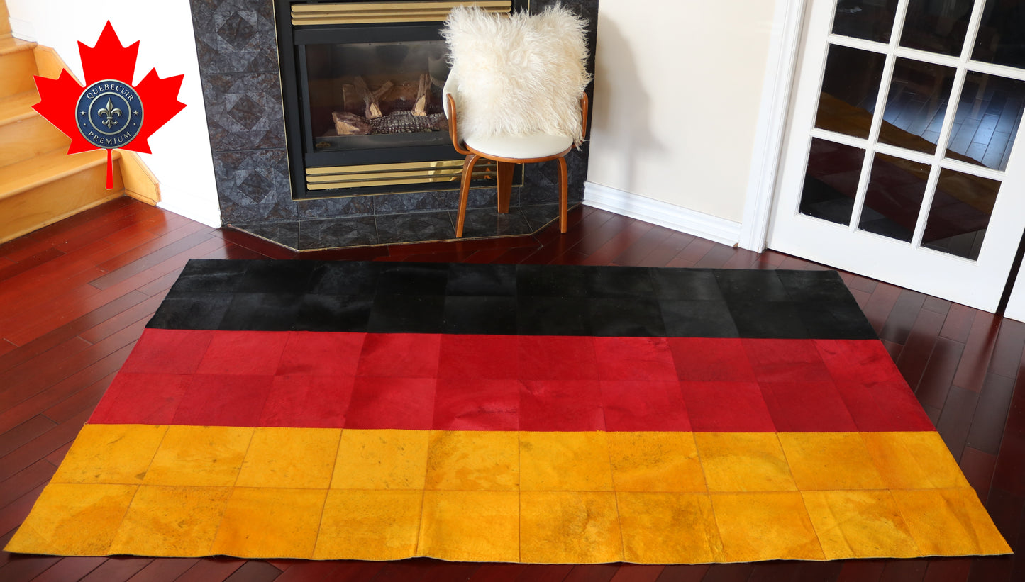 99448 Cowhide rug Patchwork Collection Quebecuir Premium