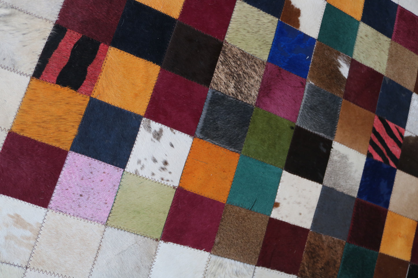 99451 Cowhide rug Patchwork Collection Quebecuir Premium