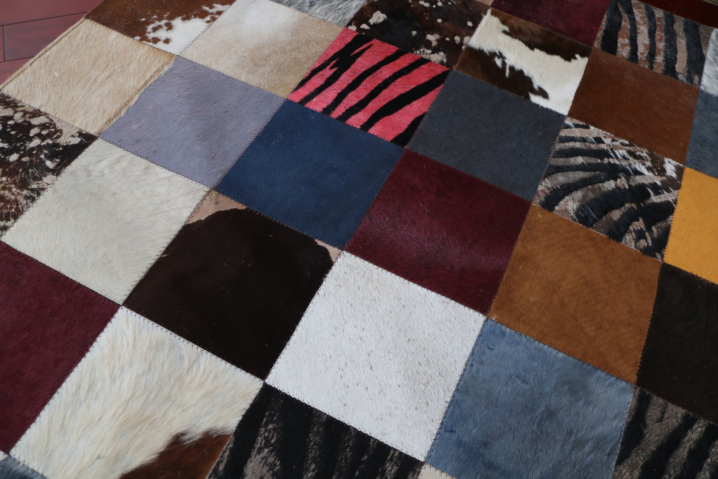 99459 Cowhide rug Patchwork Collection Quebecuir Premium