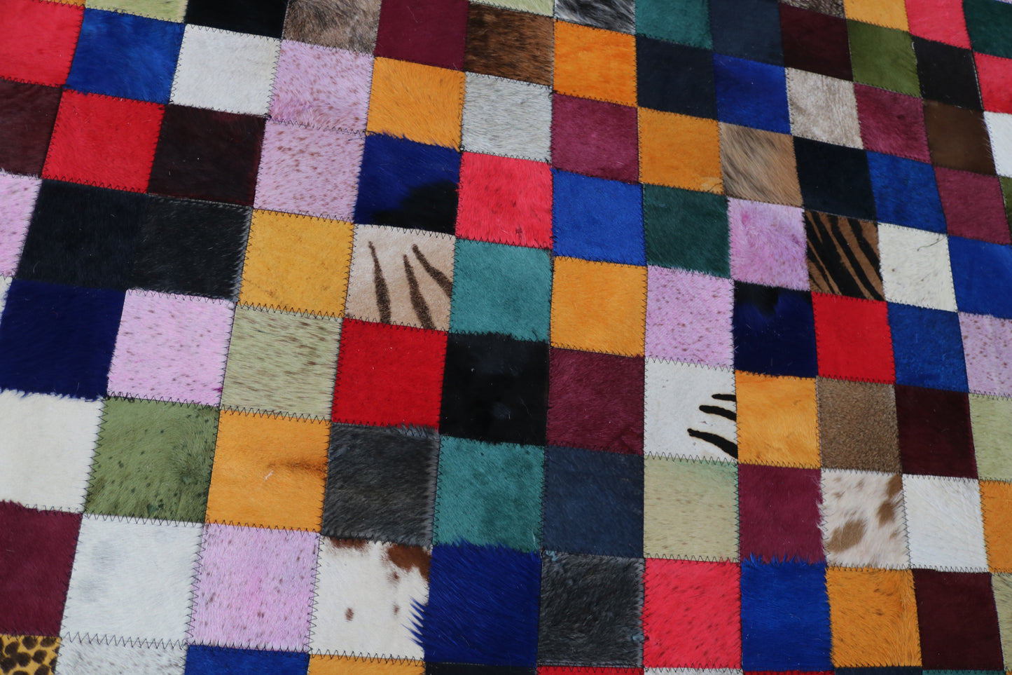 99461 Cowhide rug Patchwork Collection Quebecuir Premium