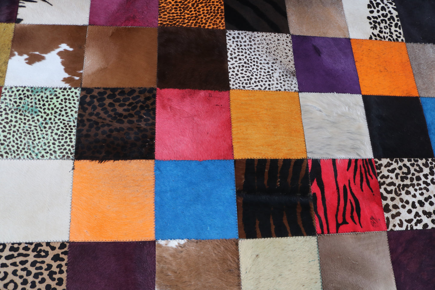 99469 Cowhide rug Patchwork Collection Quebecuir Premium