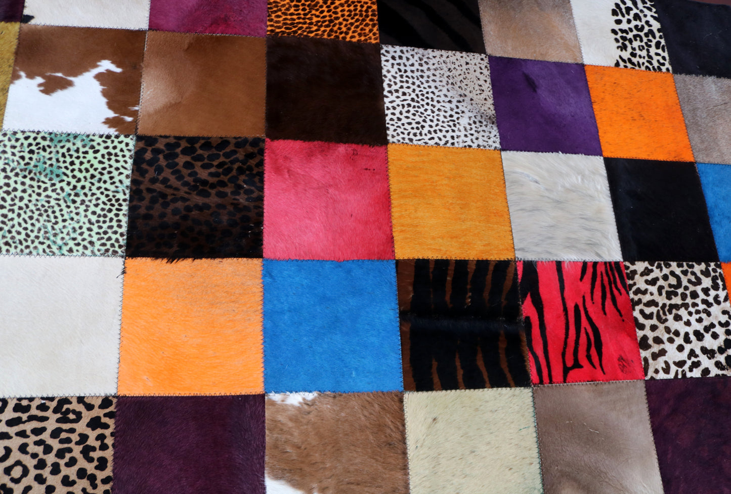 99469 Cowhide rug Patchwork Collection Quebecuir Premium