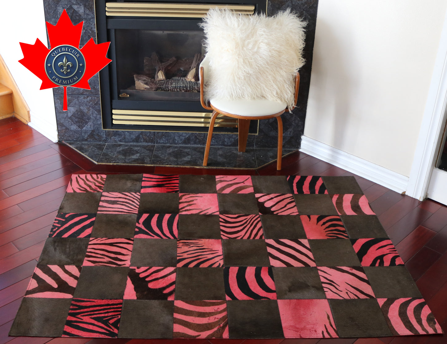 99470  Cowhide rug Patchwork Collection Quebecuir Premium