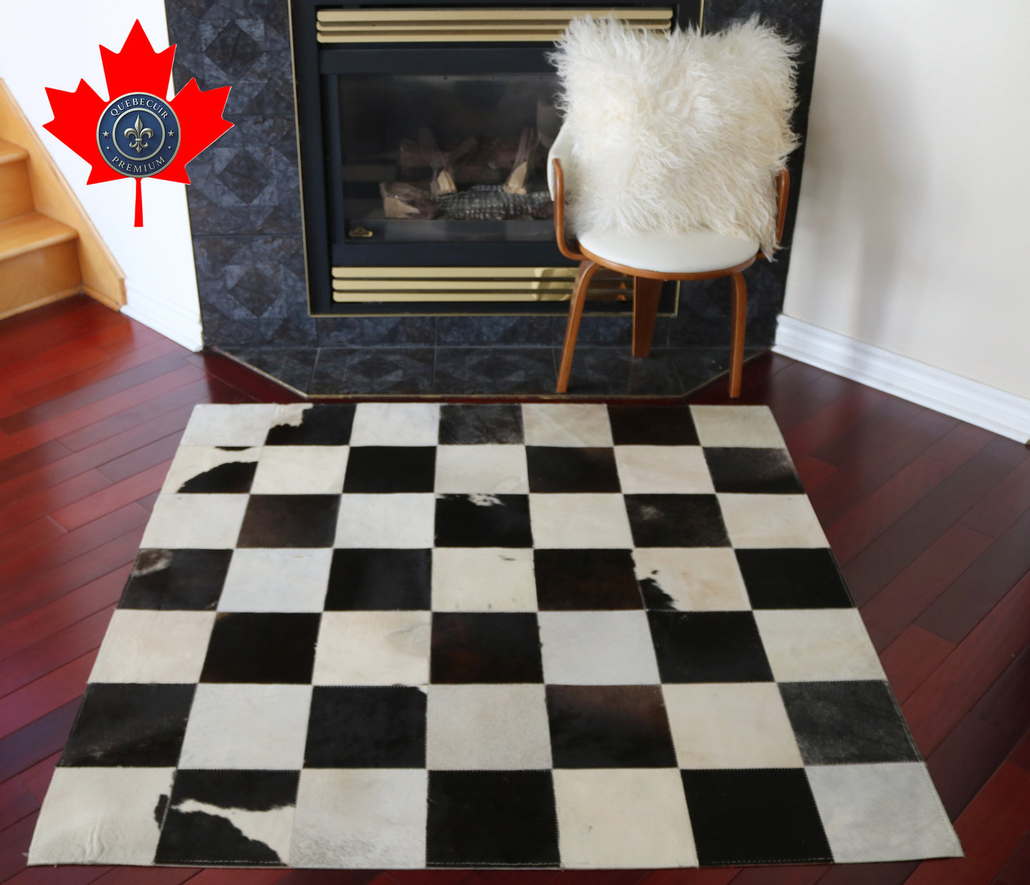 99472  Cowhide rug Patchwork Collection Quebecuir Premium