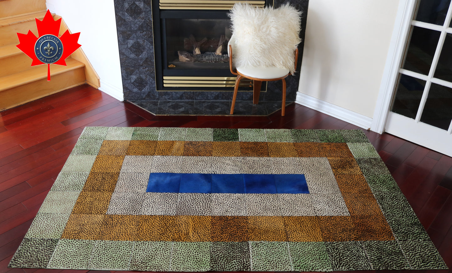 99473  Cowhide rug Patchwork Collection Quebecuir Premium