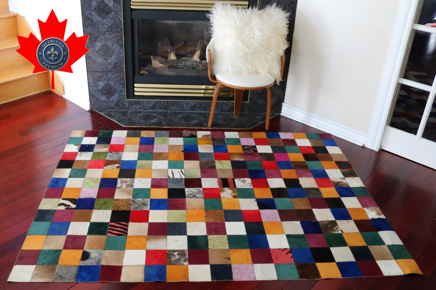 99474  Cowhide rug Patchwork Collection Quebecuir Premium