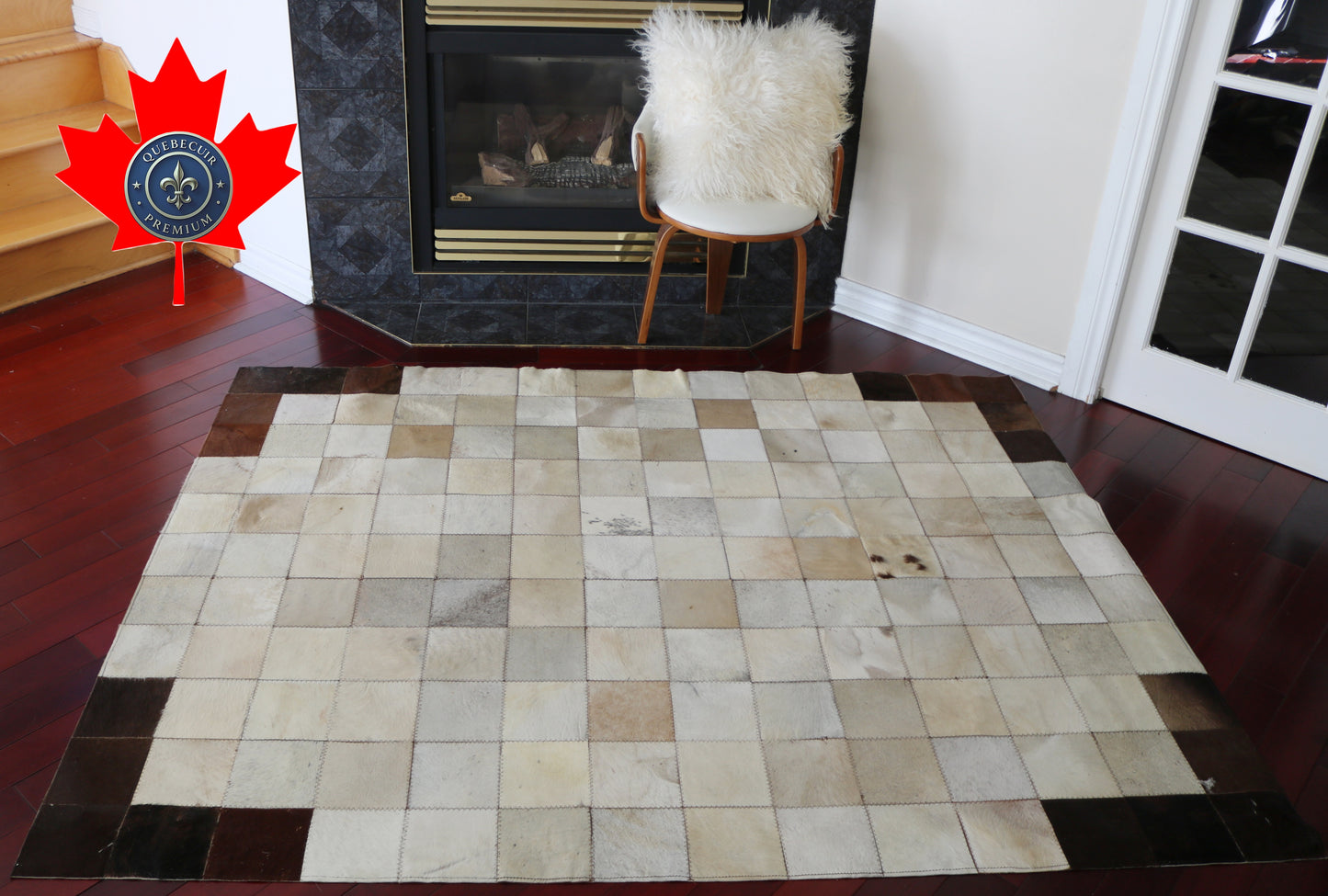 99475  Cowhide rug Patchwork Collection Quebecuir Premium