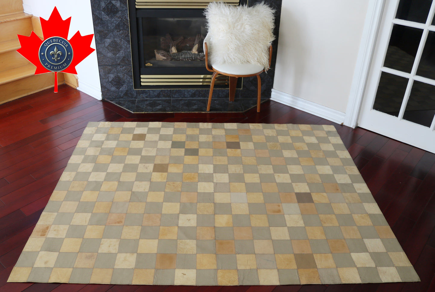 99476  Cowhide rug Patchwork Collection Quebecuir Premium