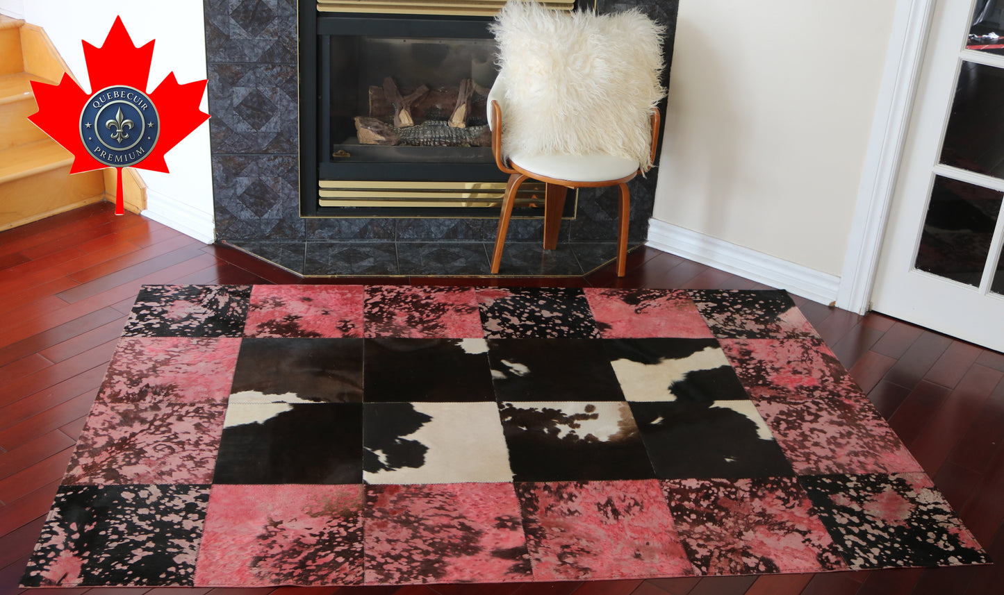 99479  Cowhide rug Patchwork Collection Quebecuir Premium