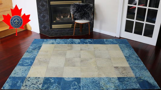 99497 Cowhide rug Patchwork Collection Quebecuir Premium