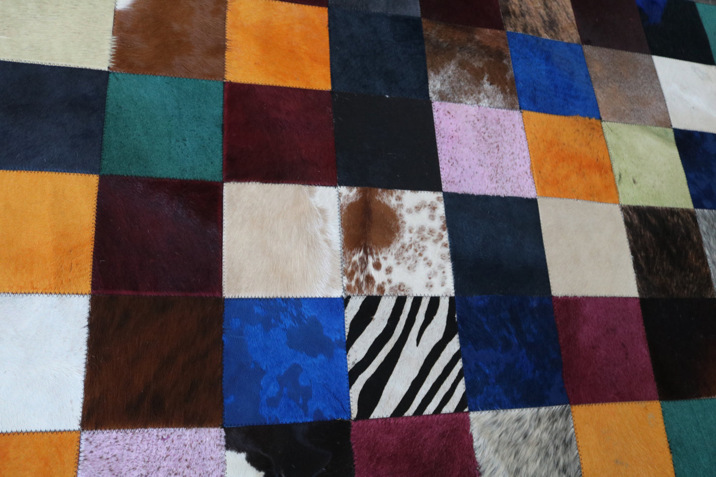 99498 Cowhide rug Patchwork Collection Quebecuir Premium