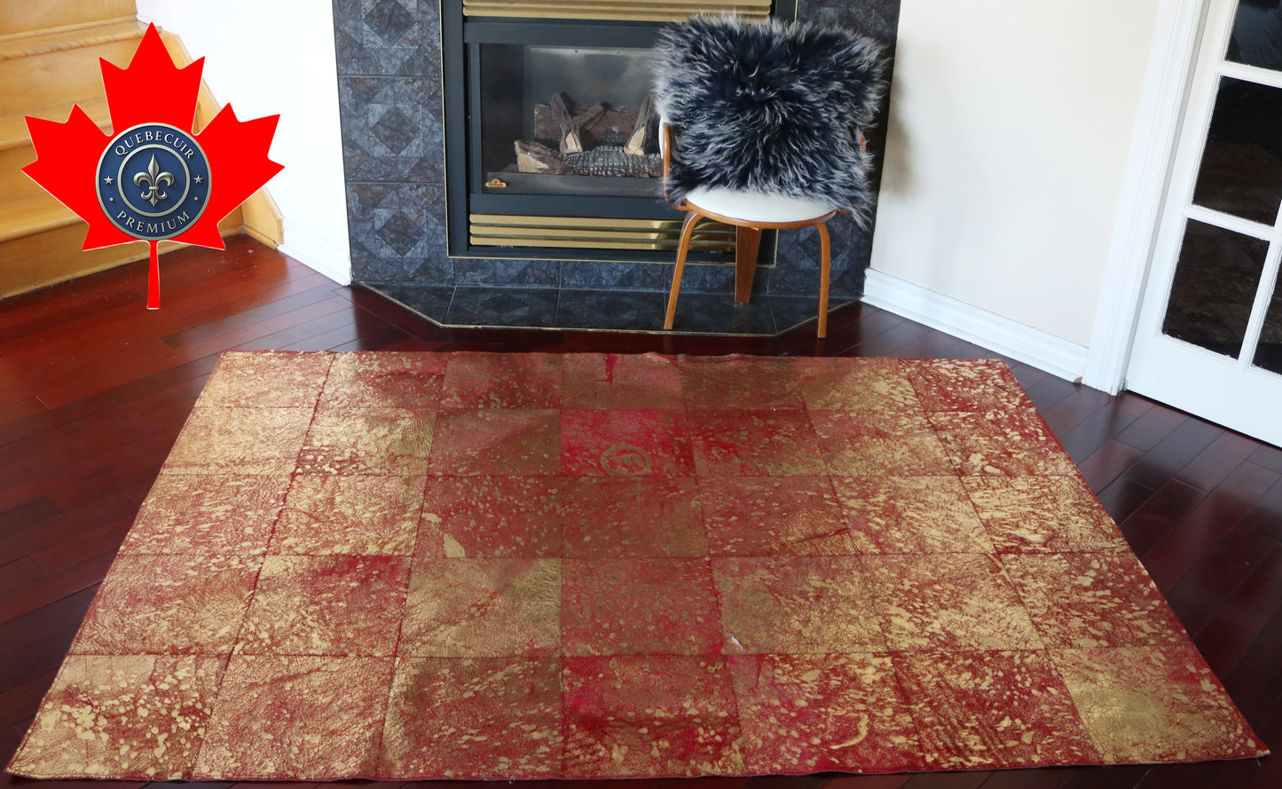 99499 Cowhide rug Patchwork Collection Quebecuir Premium