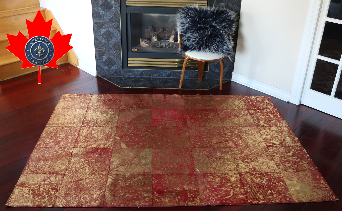 99499 Cowhide rug Patchwork Collection Quebecuir Premium