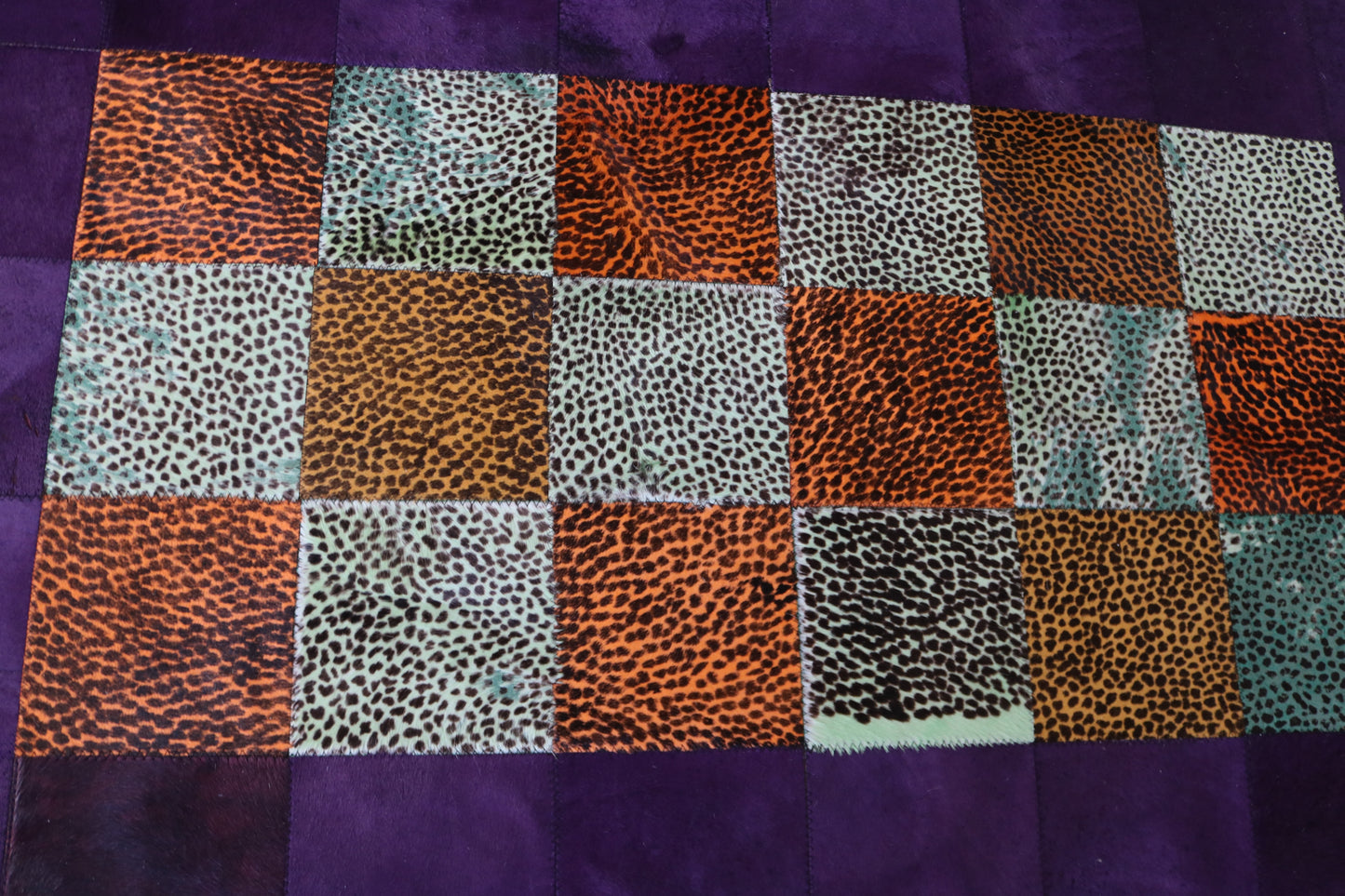 99505 Cowhide rug Patchwork Collection Quebecuir Premium