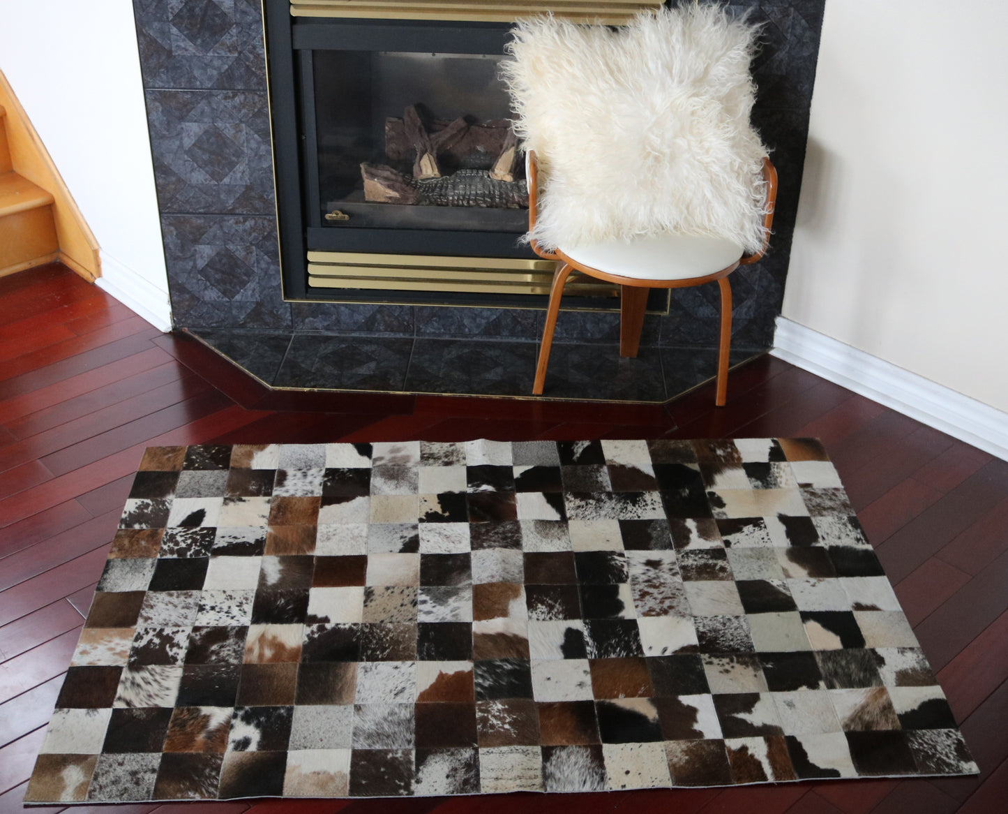 99514 Cowhide rug Patchwork Collection Quebecuir Premium