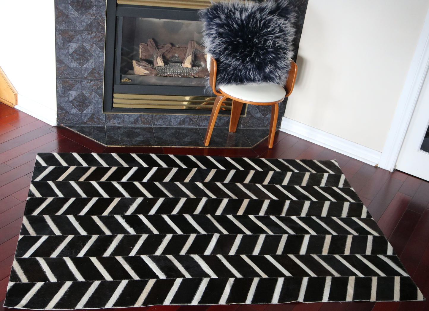 99518 Cowhide rug Patchwork Collection Quebecuir Premium