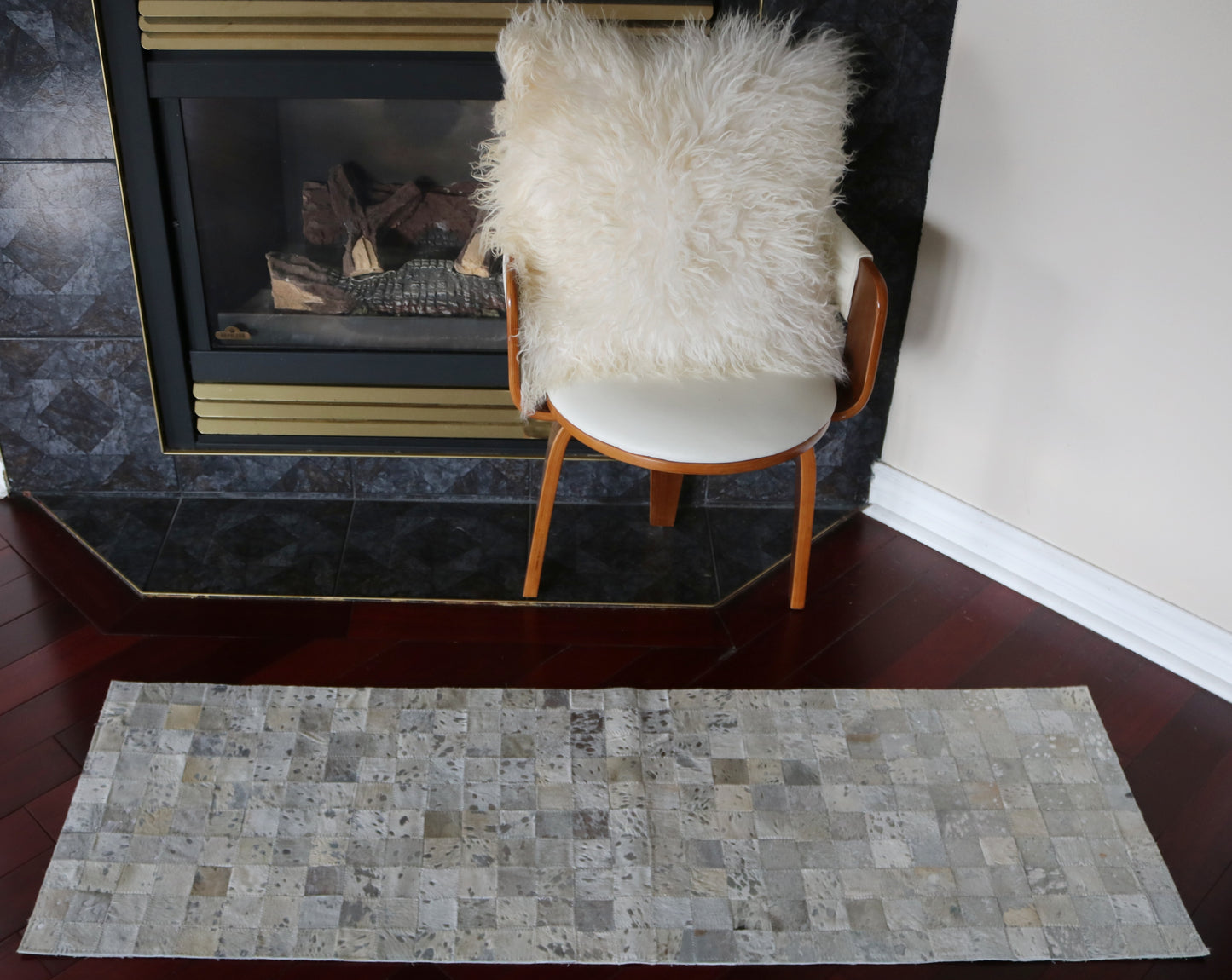 99524 Cowhide rug Patchwork Collection Quebecuir Premium