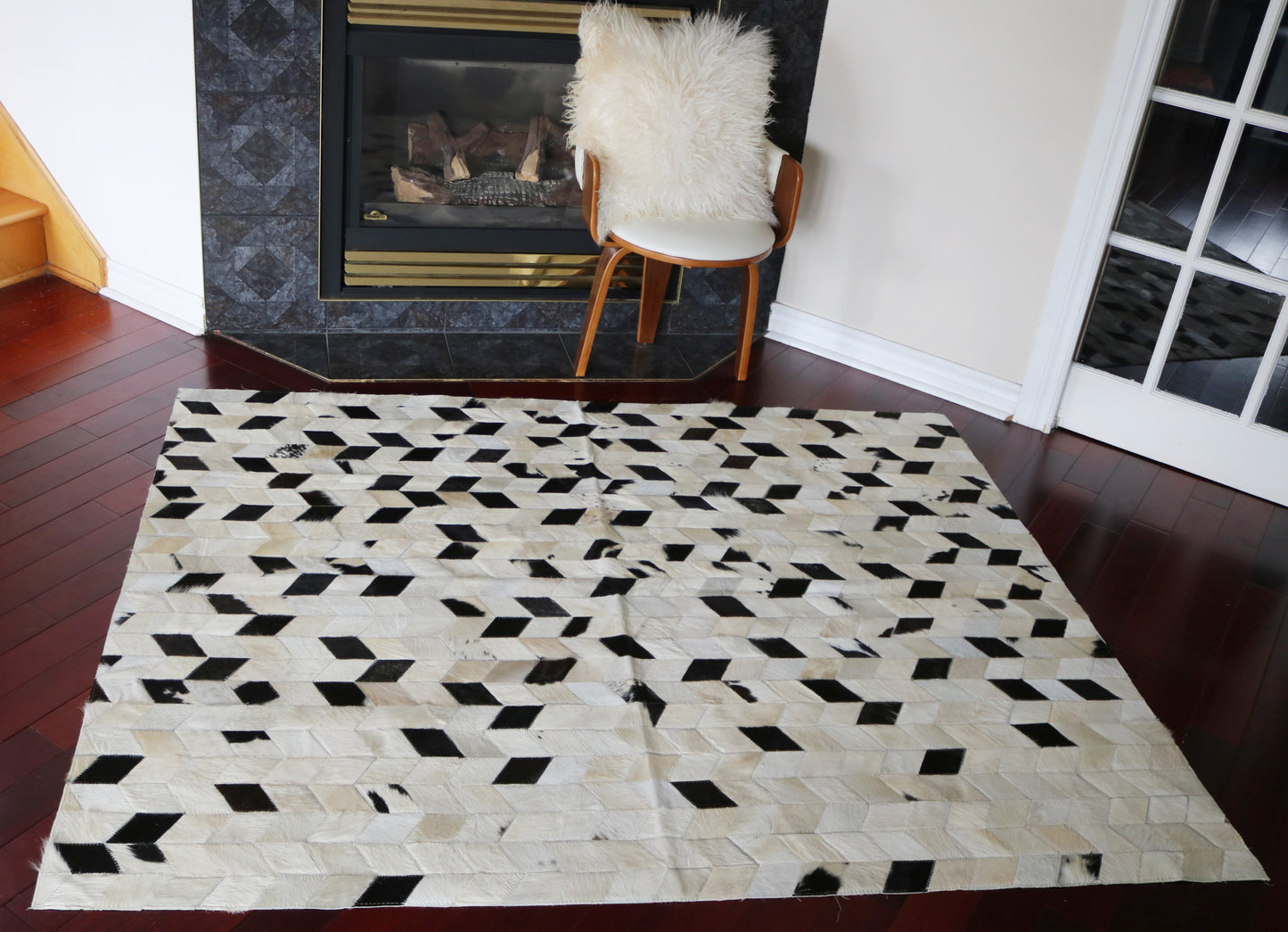 99525 Cowhide rug Patchwork Collection Quebecuir Premium