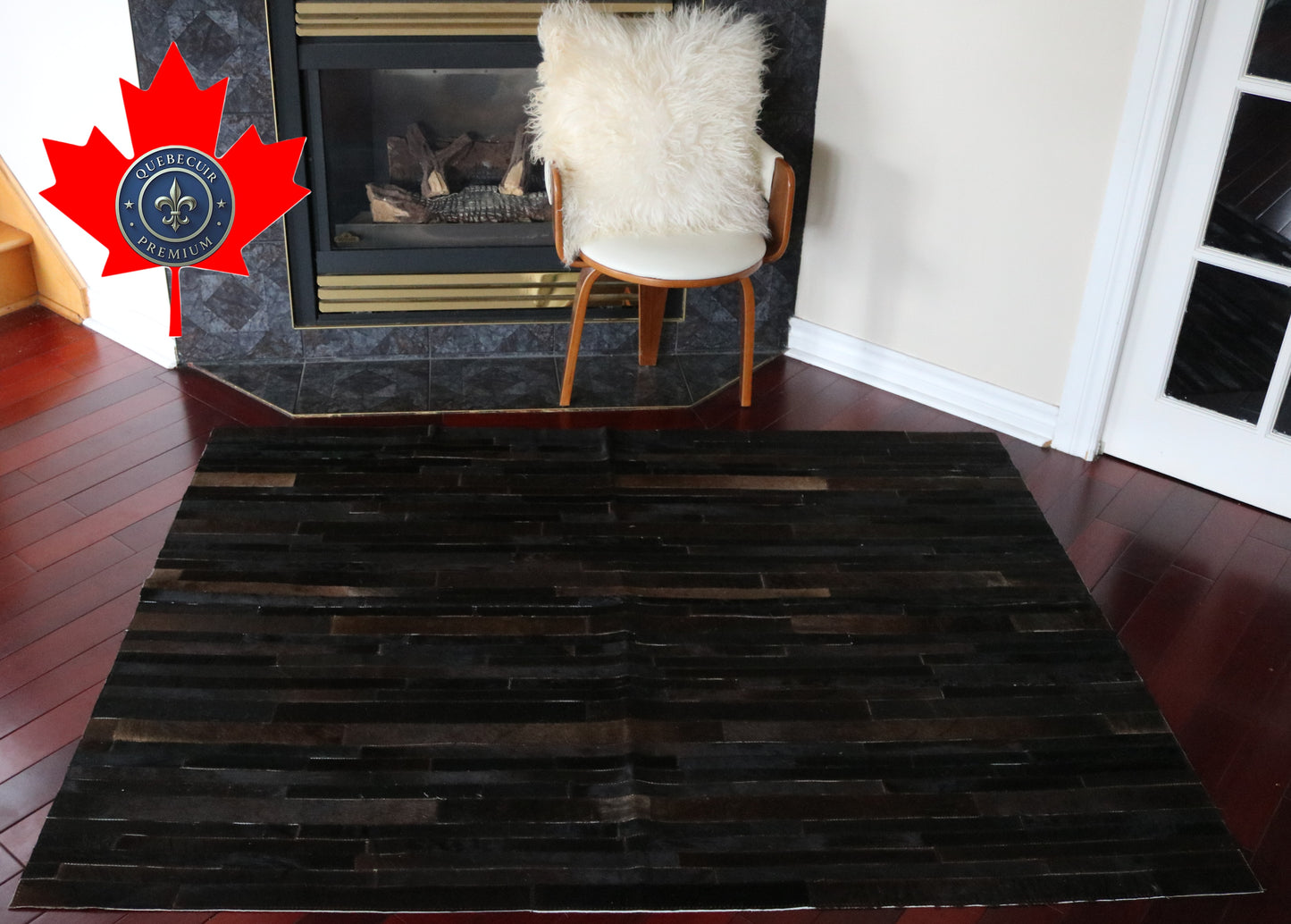 99531 Cowhide rug Patchwork Collection Quebecuir Premium