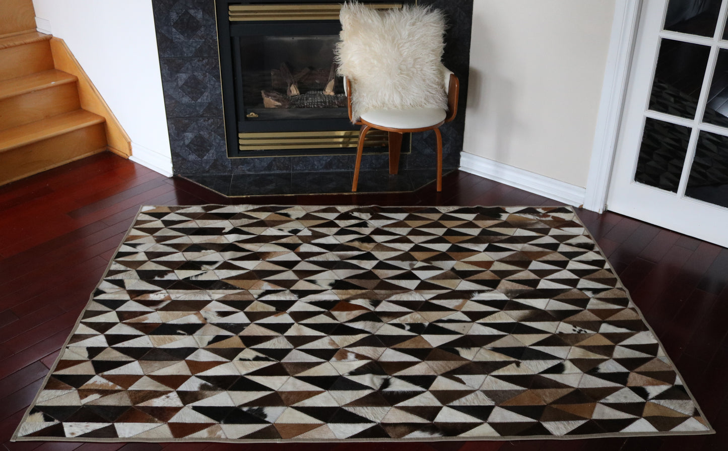 99532 Cowhide rug Patchwork Collection Quebecuir Premium