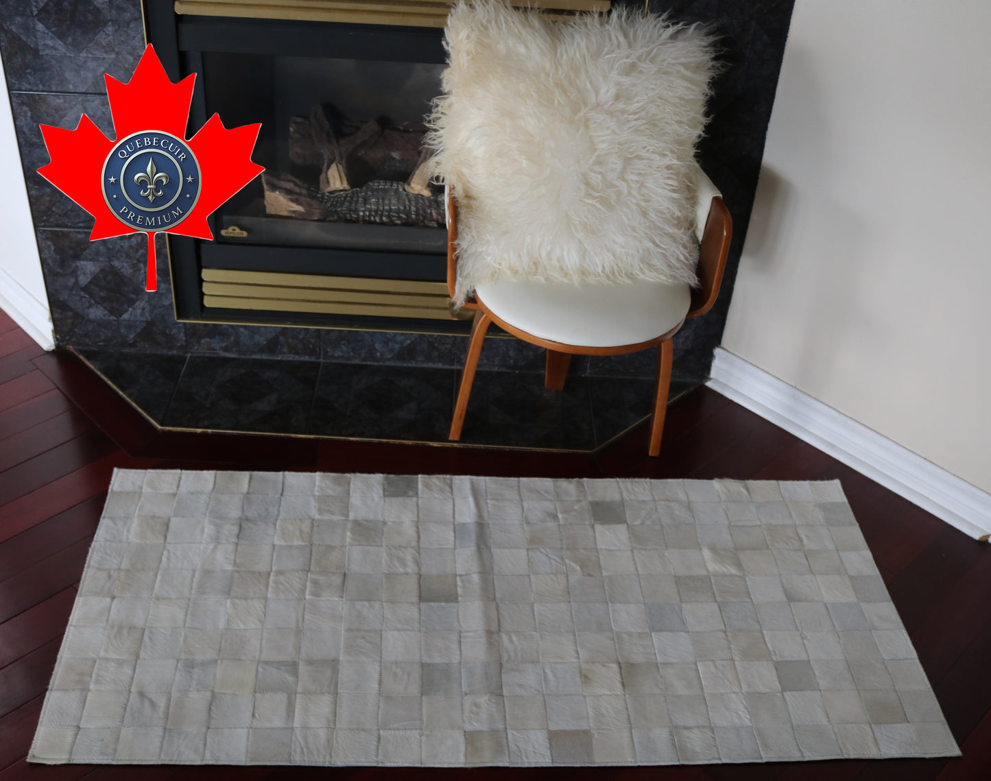 99534 Cowhide rug Patchwork Collection Quebecuir Premium RUNNER