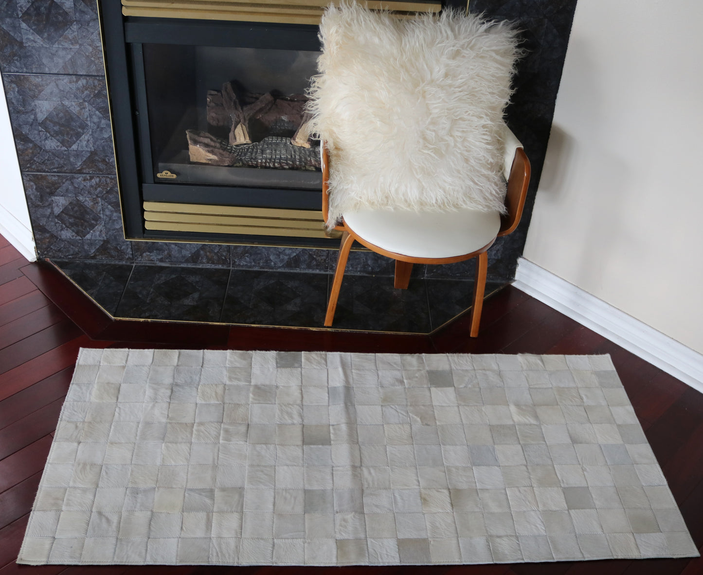 99534 Cowhide rug Patchwork Collection Quebecuir Premium RUNNER