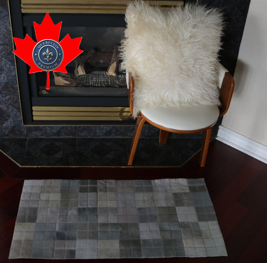 99535 Cowhide rug Patchwork Collection Quebecuir Premium RUNNER