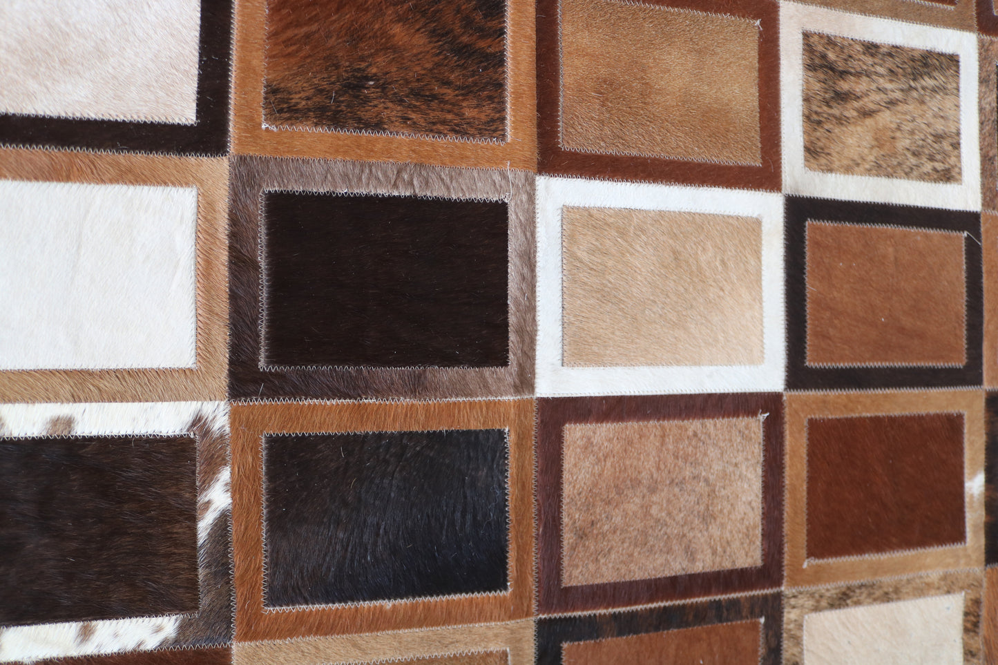 99542 Cowhide rug Patchwork Collection Quebecuir Premium RUNNER
