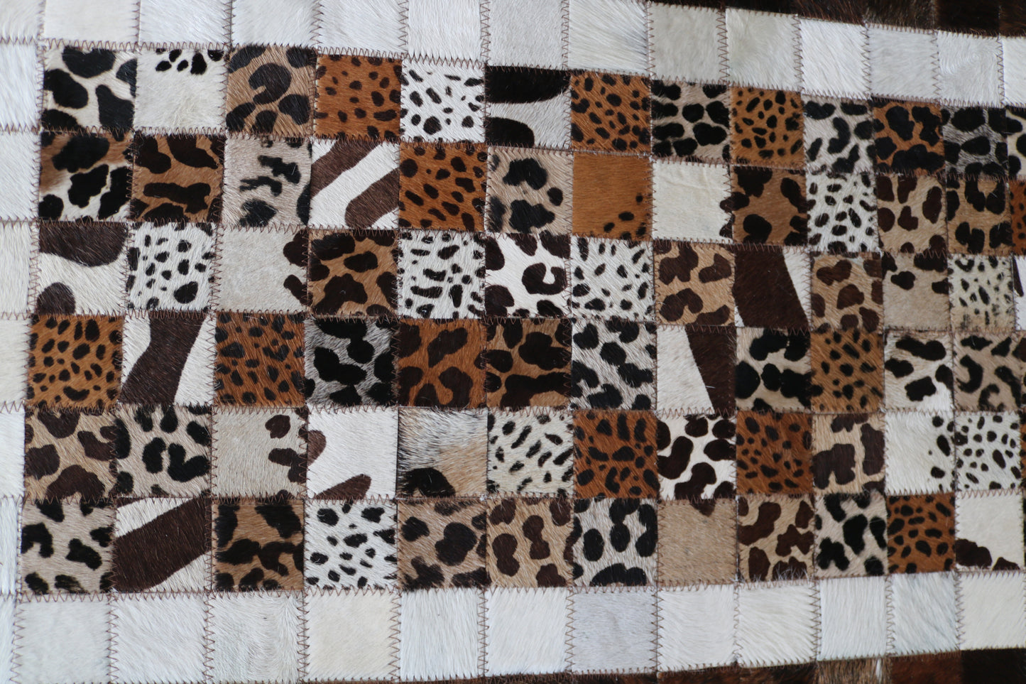 99544 Cowhide rug Patchwork Collection Quebecuir Premium RUNNER