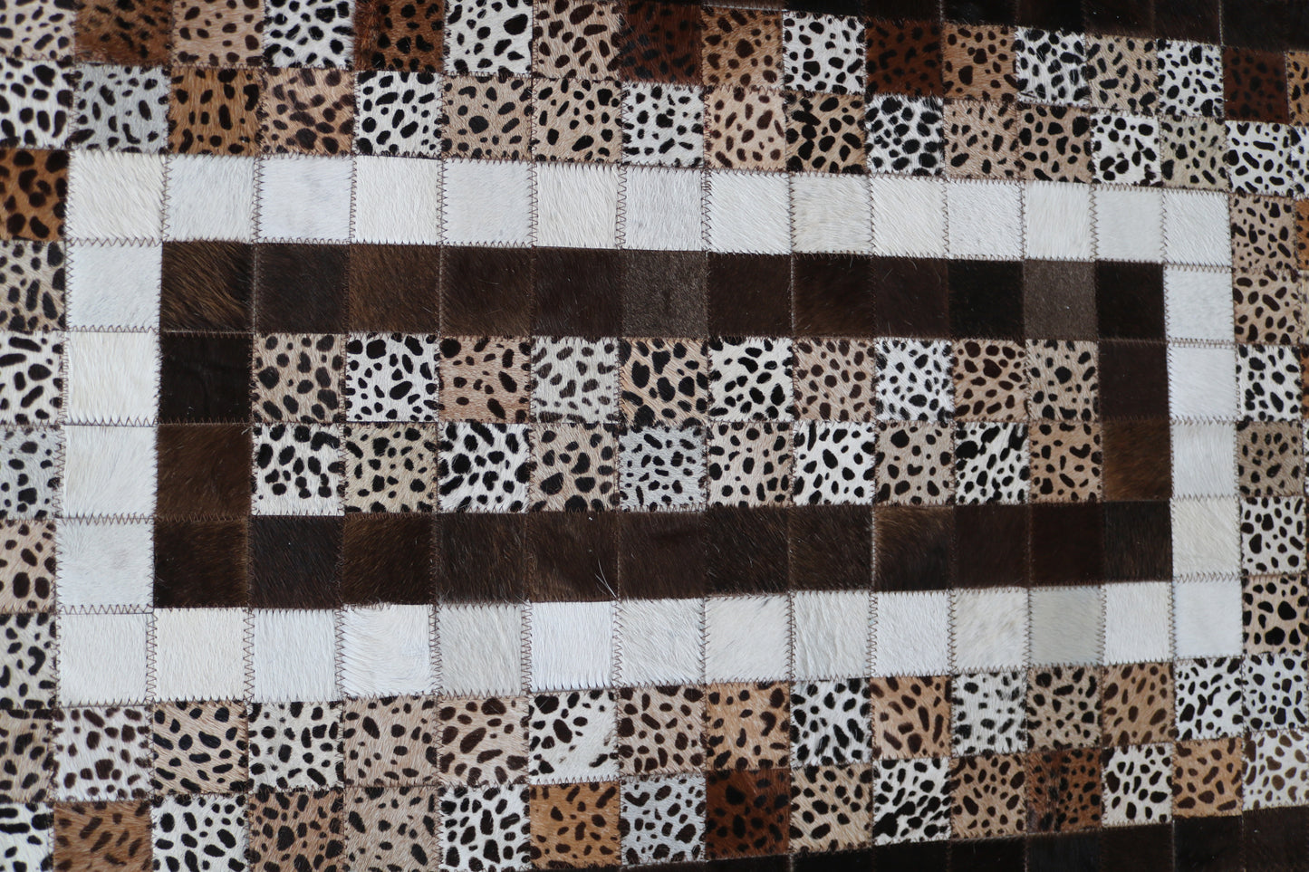 99545 Cowhide rug Patchwork Collection Quebecuir Premium RUNNER