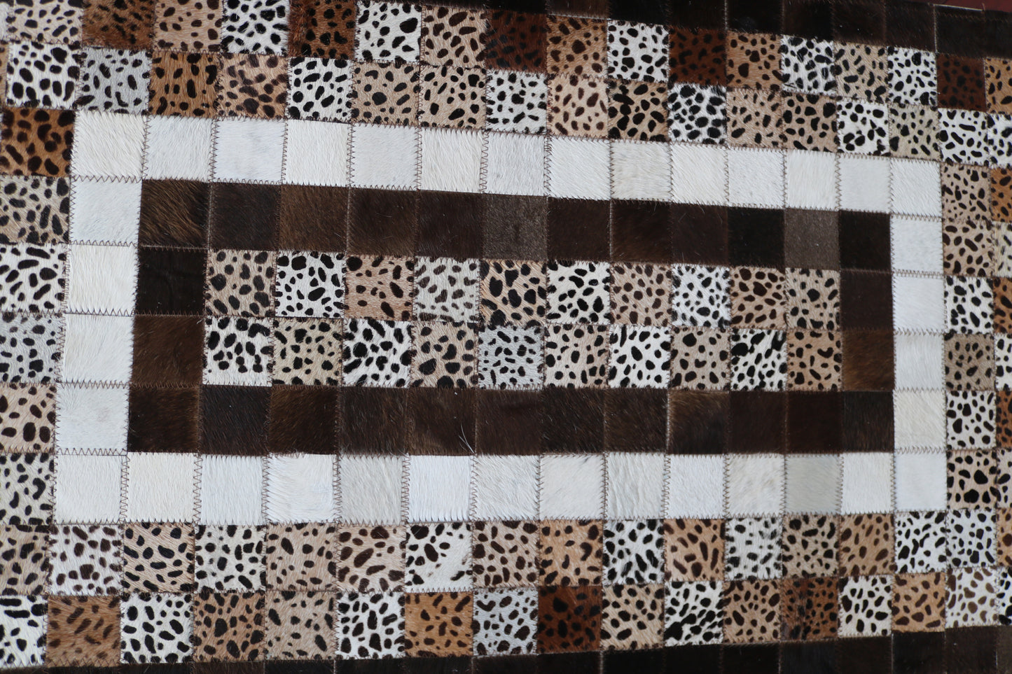 99545 Cowhide rug Patchwork Collection Quebecuir Premium RUNNER