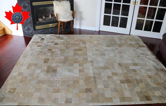 99549 Cowhide rug Patchwork Collection Quebecuir Premium SUPER BIG SIZE XXXXL