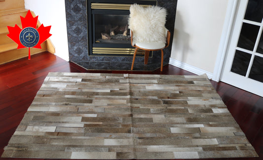 99550 Cowhide rug Patchwork Collection Quebecuir Premium SUPER BIG SIZE XXXXL