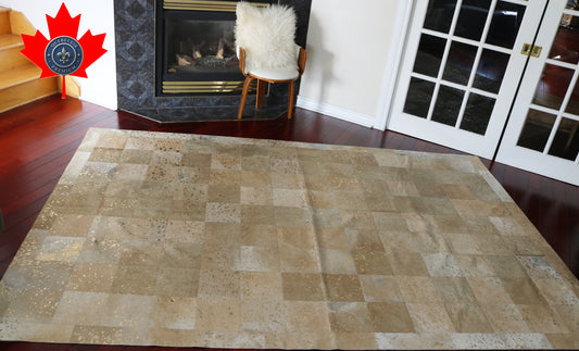 99551 Cowhide rug Patchwork Collection Quebecuir Premium SUPER BIG SIZE XXXXL