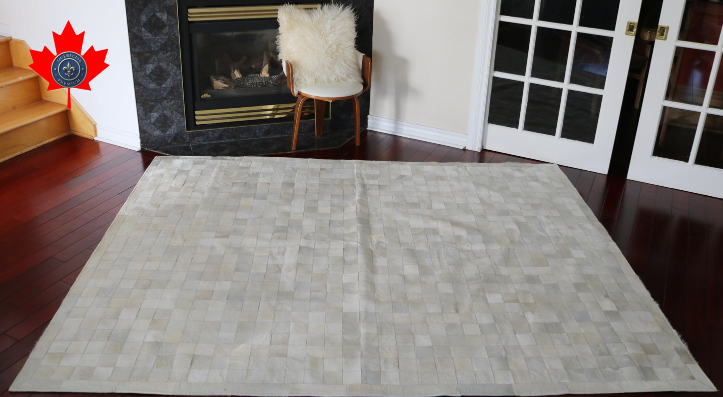 99562 Cowhide rug Patchwork Collection Quebecuir Premium SUPER BIG SIZE XXXXL