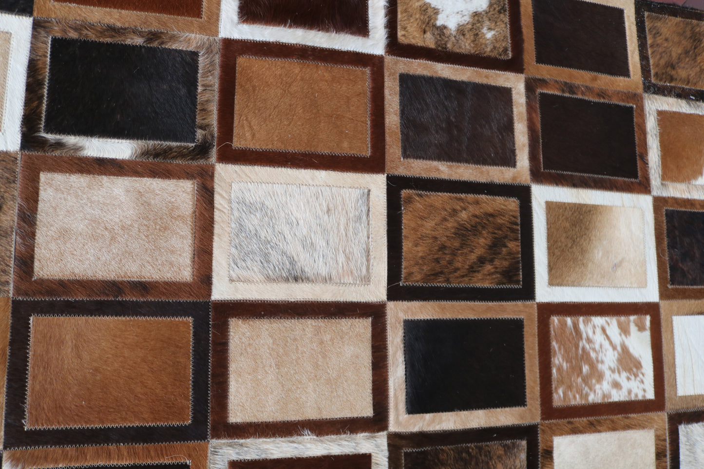 99563 Cowhide rug Patchwork Collection Quebecuir Premium RUNNER