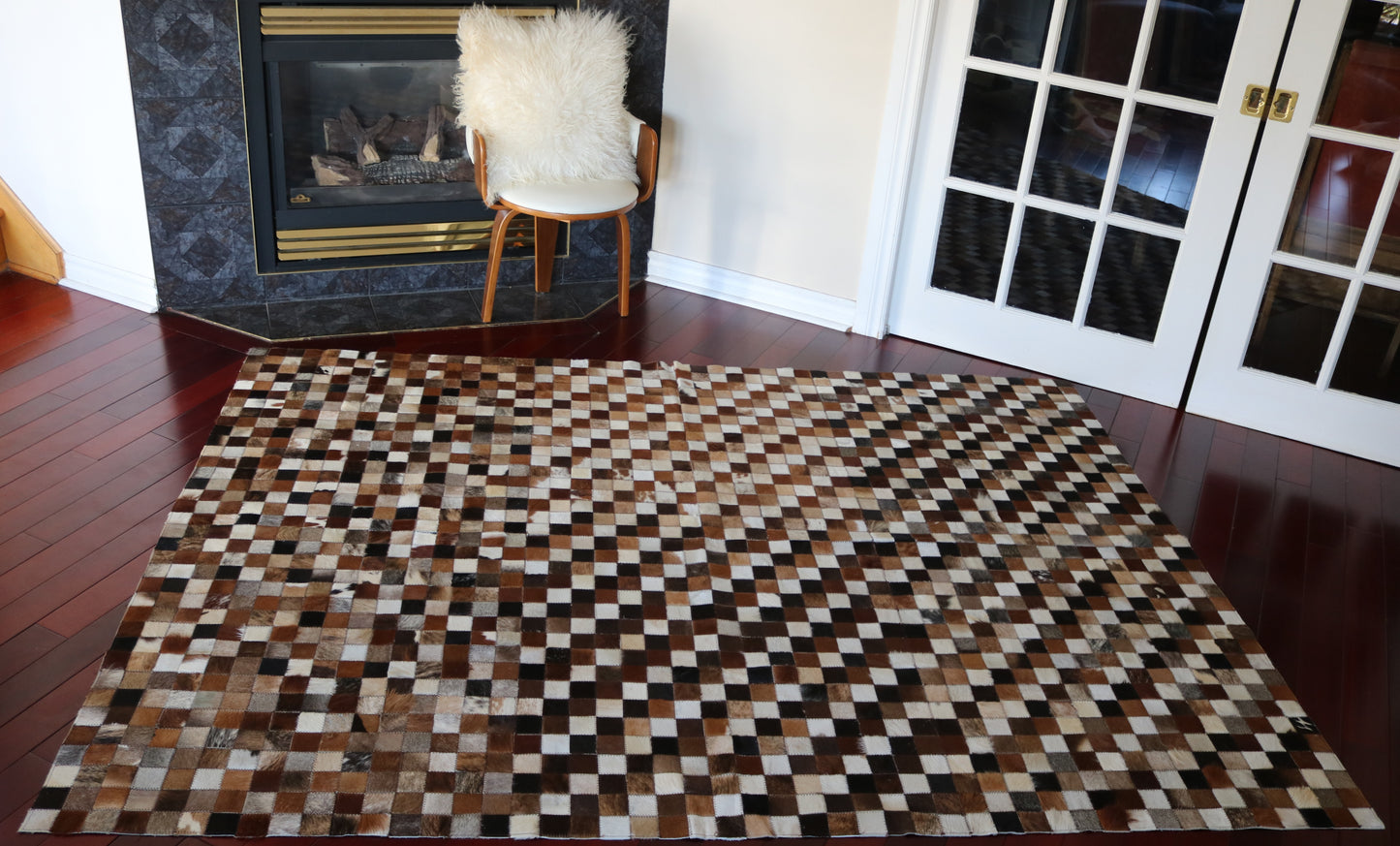 99569 Cowhide rug Patchwork Collection Quebecuir Premium SUPER BIG SIZE XXXL
