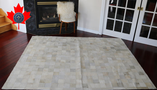 99570 Cowhide rug Patchwork Collection Quebecuir Premium SUPER BIG SIZE XXXL