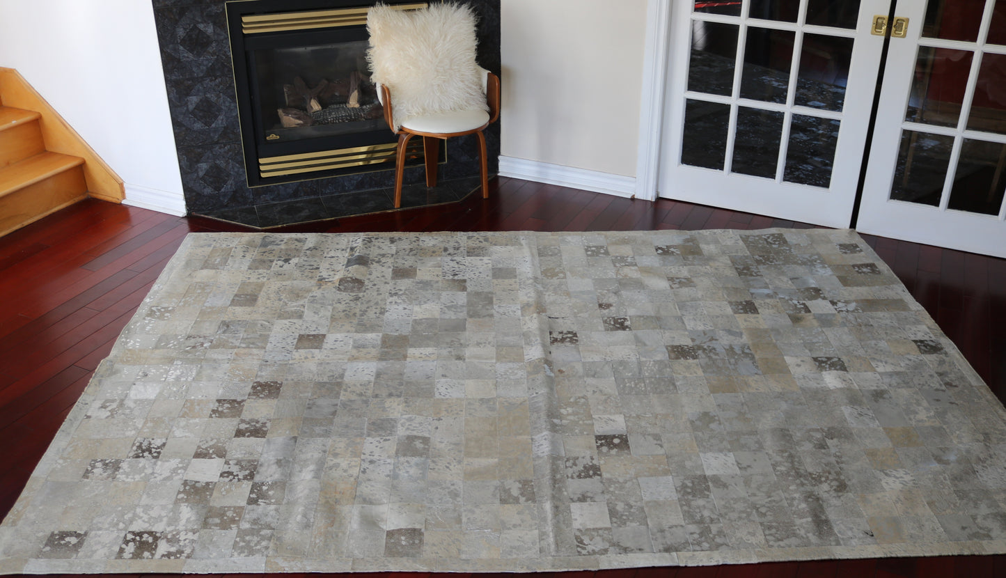 99571 Cowhide rug Patchwork Collection Quebecuir Premium SUPER BIG SIZE XXXL