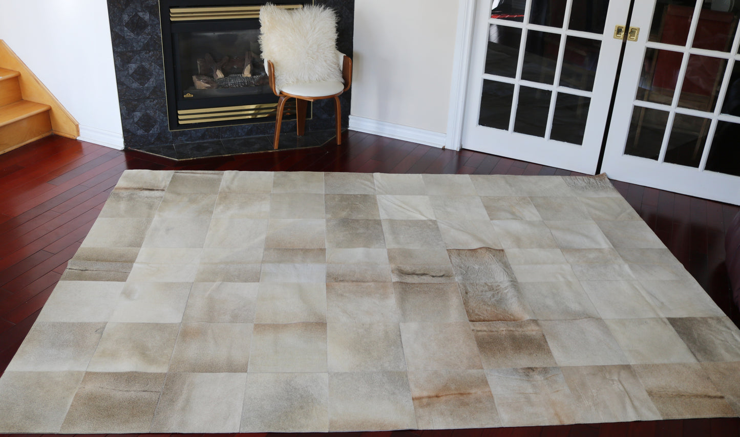 99572 Cowhide rug Patchwork Collection Quebecuir Premium SUPER BIG SIZE XXXL