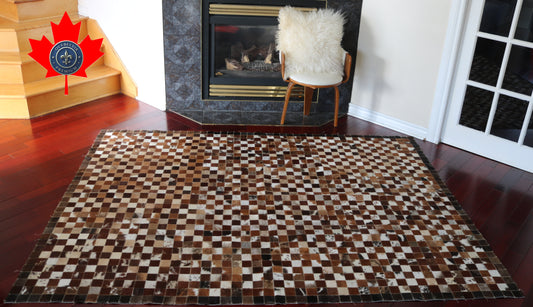 99574 Cowhide rug Patchwork Collection Quebecuir Premium BIG SIZE XXL