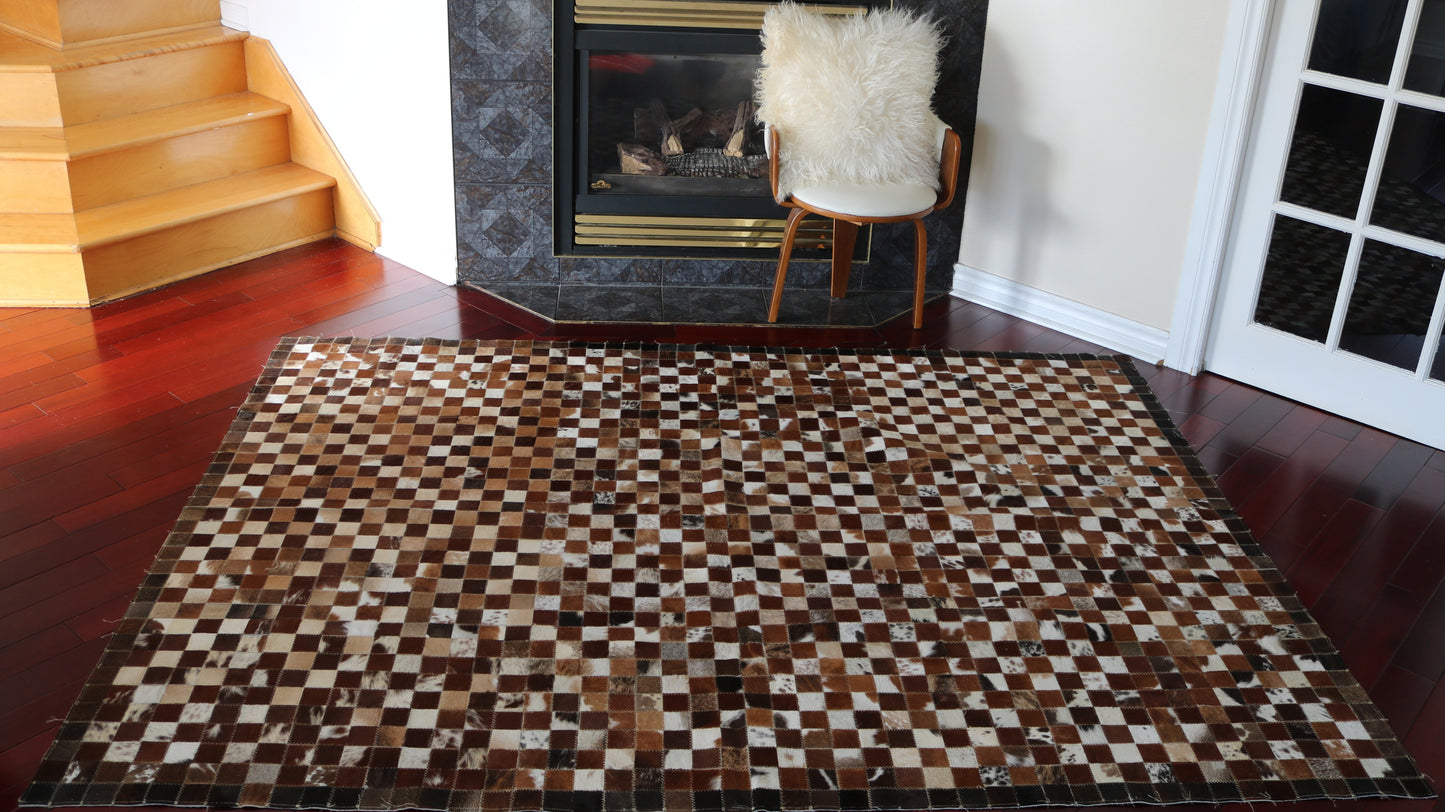 99574 Cowhide rug Patchwork Collection Quebecuir Premium BIG SIZE XXL