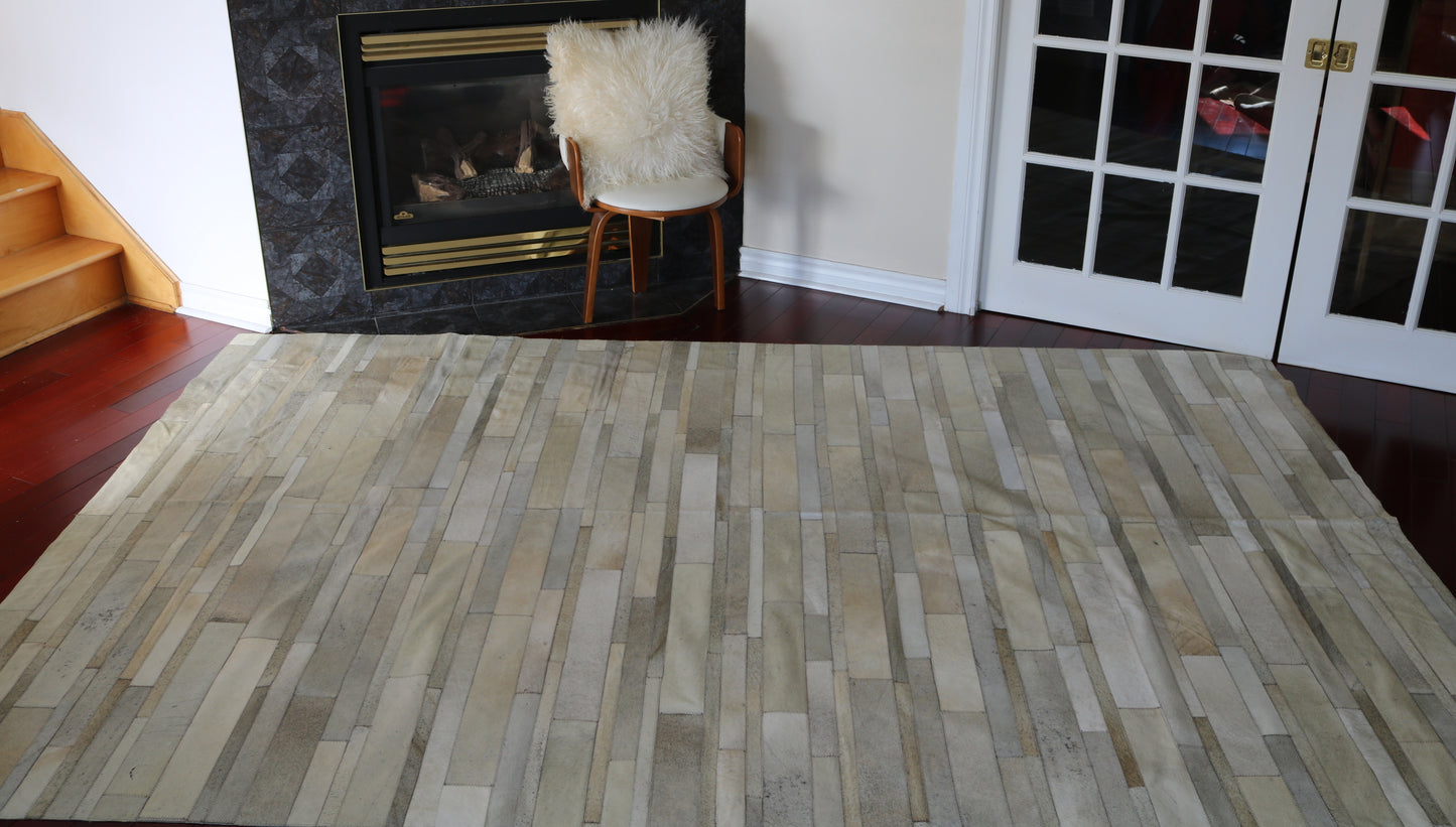 99577 Cowhide rug Patchwork Collection Quebecuir Premium SUPER BIG SIZE XXXL