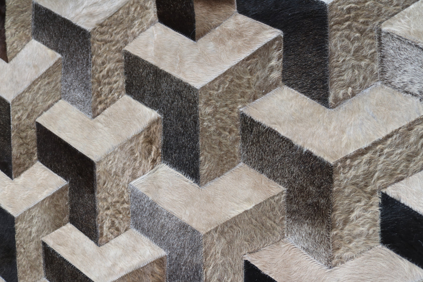 99578 Cowhide rug Patchwork Collection Quebecuir Premium SUPER BIG SIZE XXXL