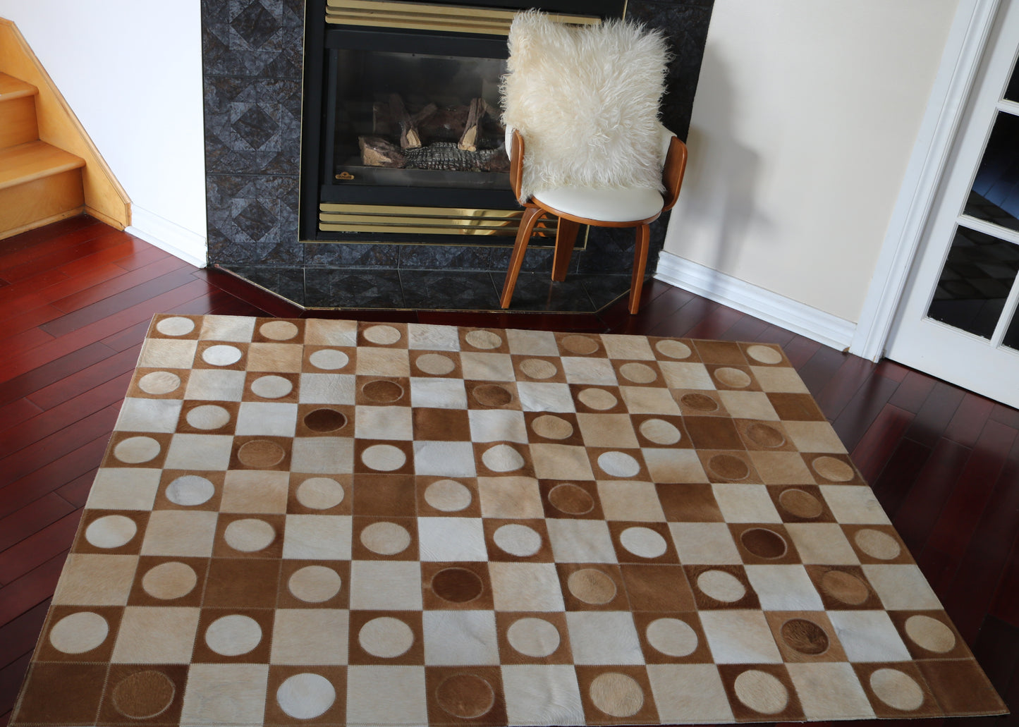 99579 Cowhide rug Patchwork Collection Quebecuir Premium