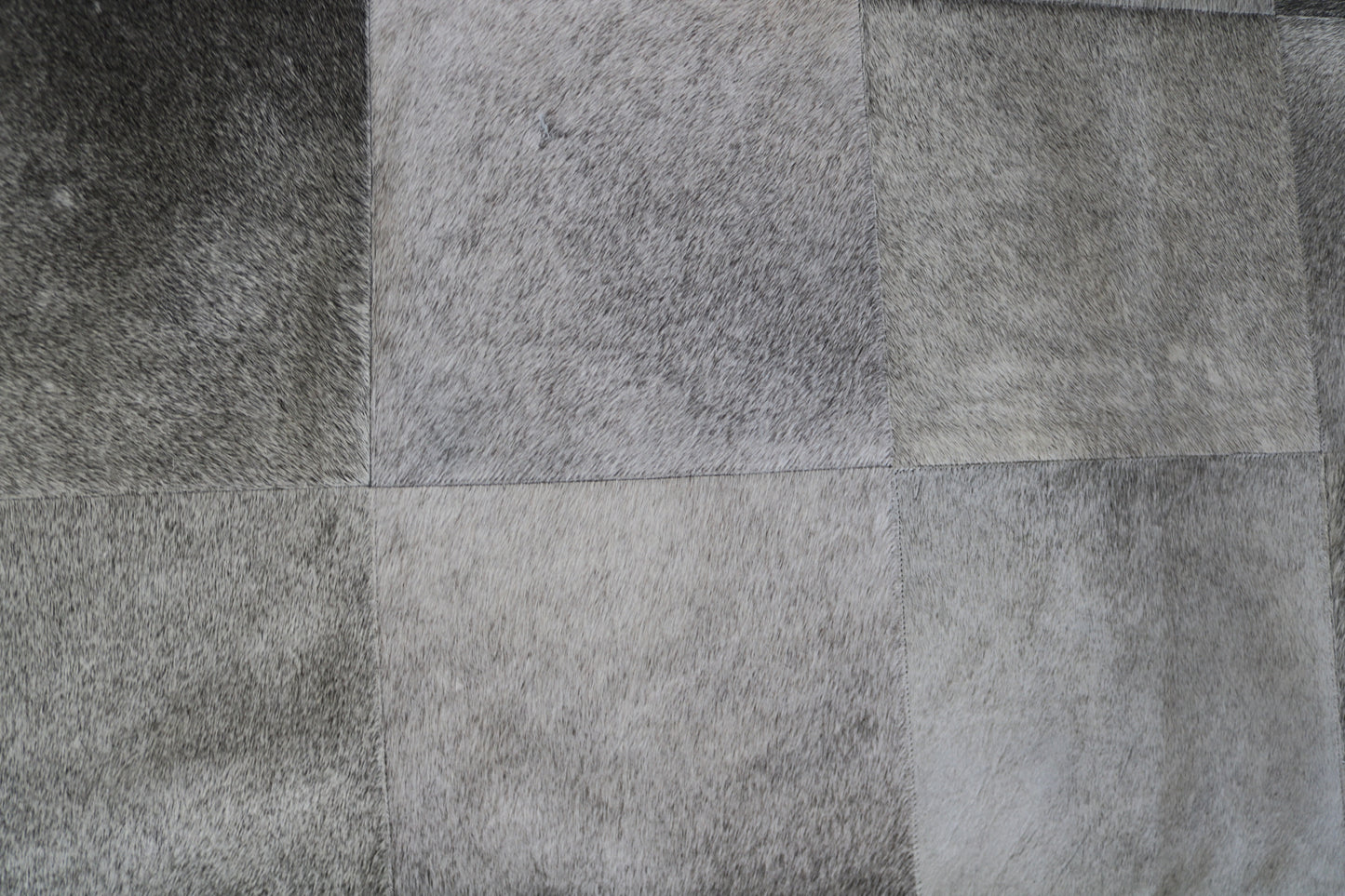 99581 Cowhide rug Patchwork Collection Quebecuir Premium  GREY SUPER BIG SIZE XXXL